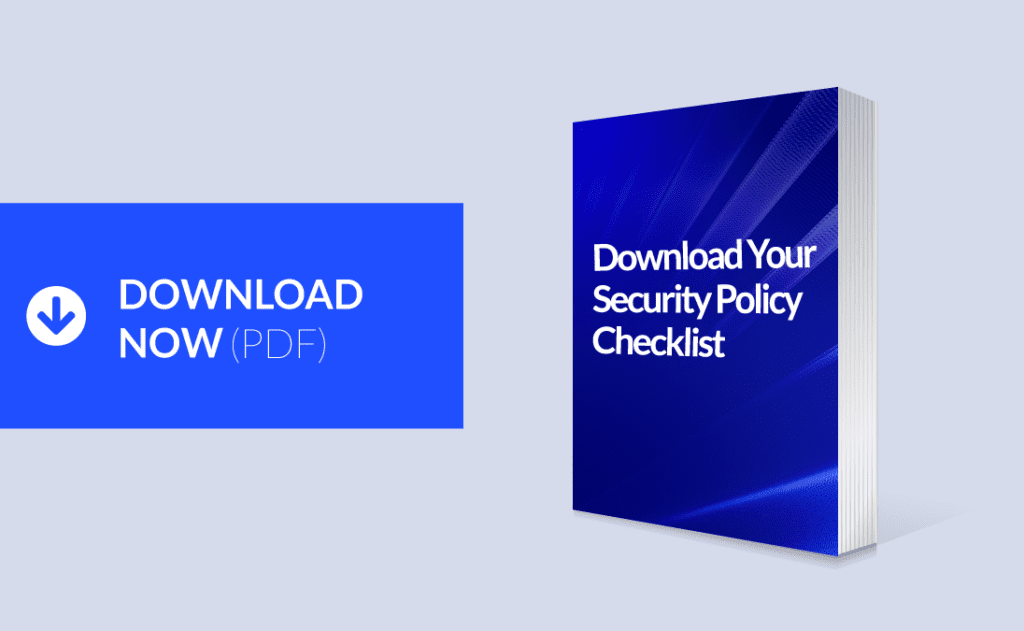Security Program Policy Checklist