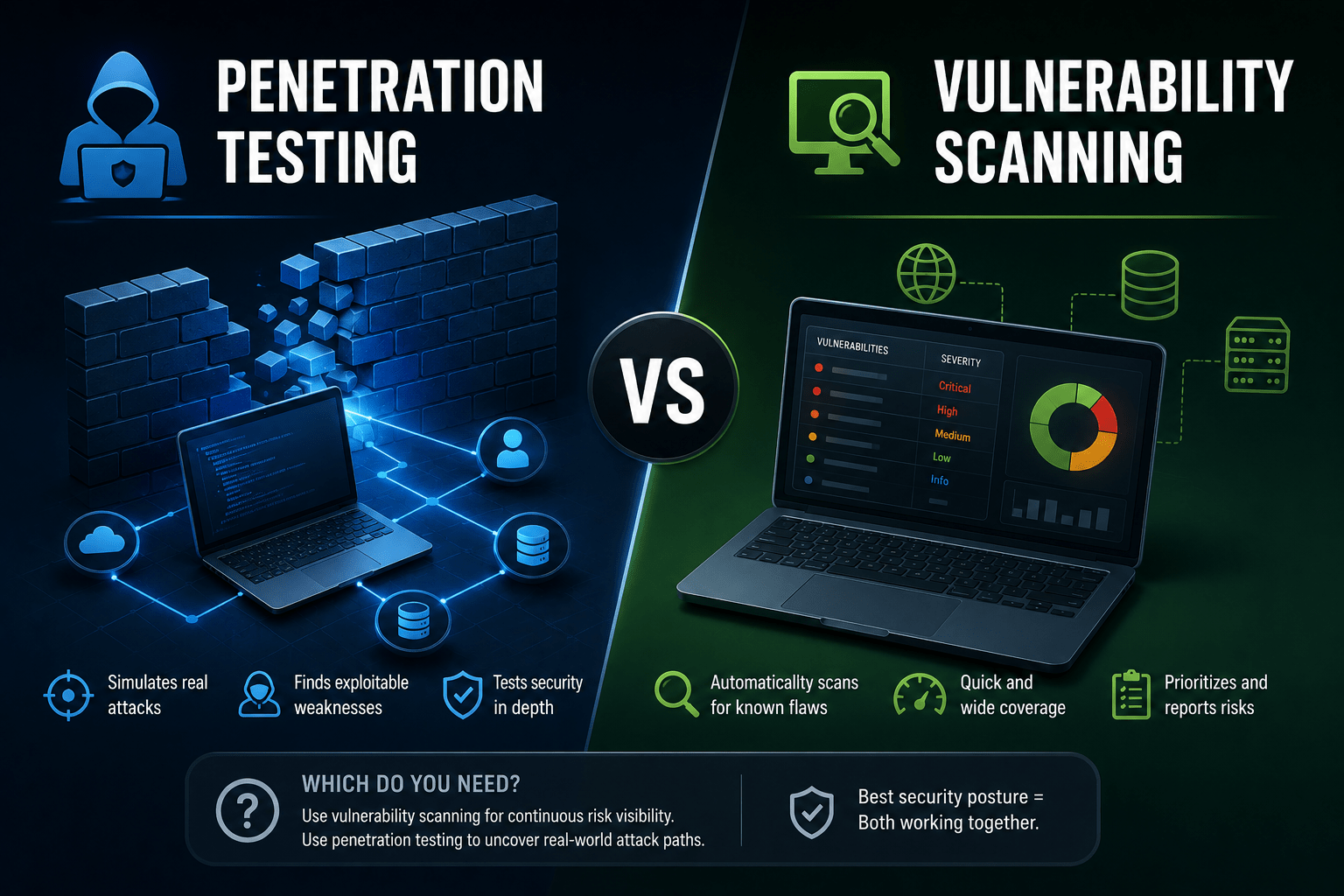 Penetration Testing vs. Vulnerability Scanning: What's the Difference and Which Do You Need?